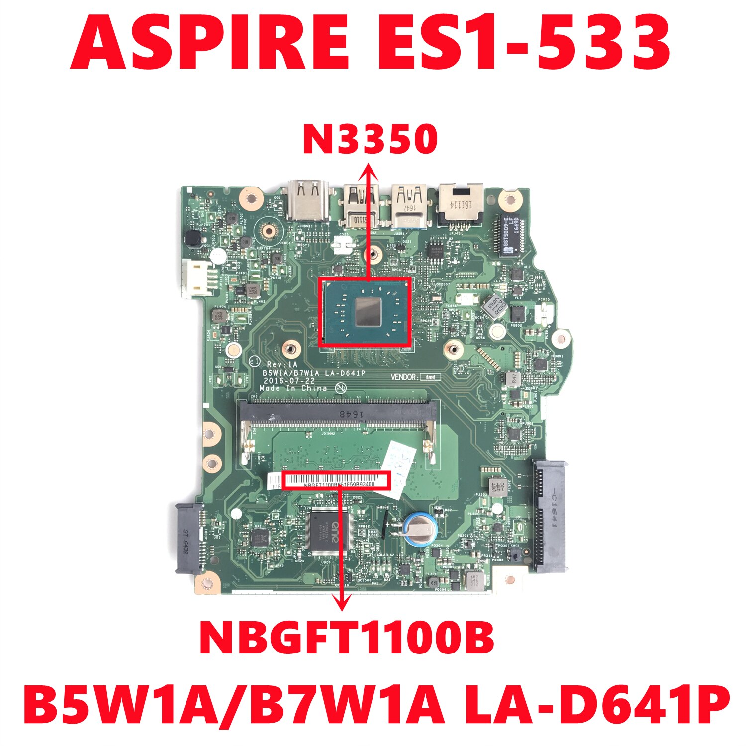 NBGFT1100B NB.GFT11.00B   Acer ASPIRE ES..